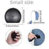 Audífonos, auriculares de amplificación de sonido, conducto de aire recargable, nueva tecnología, silenciosos, compactos y cómodos. 